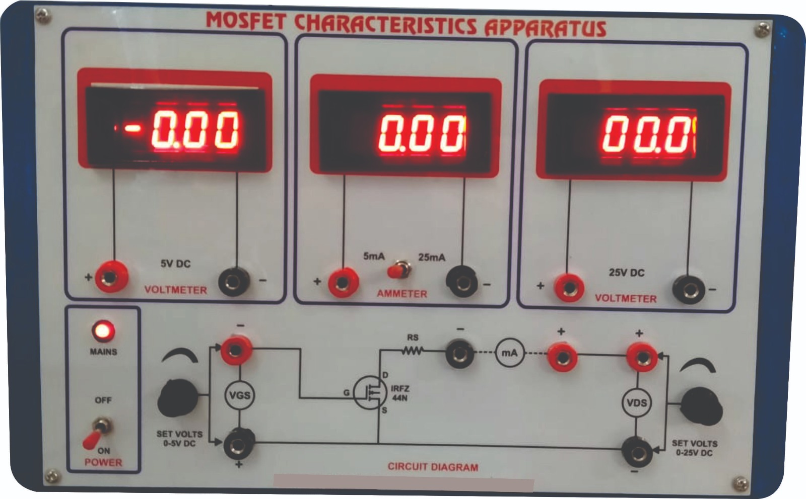 Mosfet Characteristics Apparatus (Digital Type)